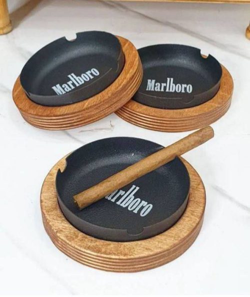زیرسیگاری چوب فلز